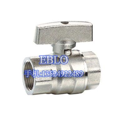 上海依博羅黃銅鍍鎳蝶柄球閥