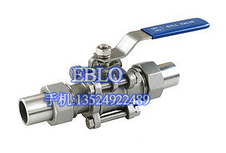 上海依博羅三片式活接對(duì)焊球閥