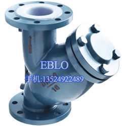 上海依博羅GL41F3-16C、GL41F46-16C 全襯里（襯氟）Y型過濾器