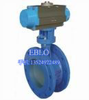 上海依博羅D641X氣動法蘭軟密封蝶閥