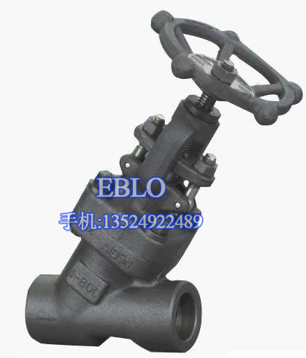 上海依博羅J45Y鍛鋼Y型閥門(mén)