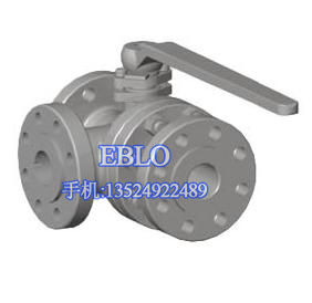 上海依博羅Q44/5F三通法蘭球閥